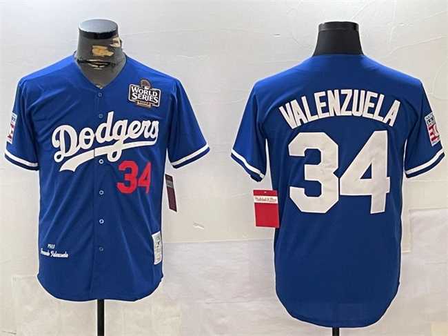 Men's Los Angeles Dodgers #34 Toro Valenzuela Royal 2024 World Series 1981 Cooperstown Stitched Jersey,We sell and wholesale Men's Los Angeles Dodgers #34 Toro Valenzuela Royal 2024 World Series 1981 Cooperstown Stitched Jersey on line form chian!